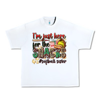 White i'm just here for the snacks #softball sister Urban Heavy Tee - Zillion Design Studio