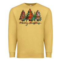 Antique Gold western christmas trees merry christmas Premium Sweatshirt - Jasminsmagicworld