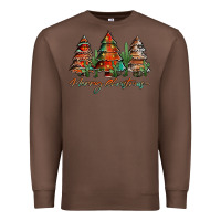 Chestnut western christmas trees merry christmas Premium Sweatshirt - Jasminsmagicworld