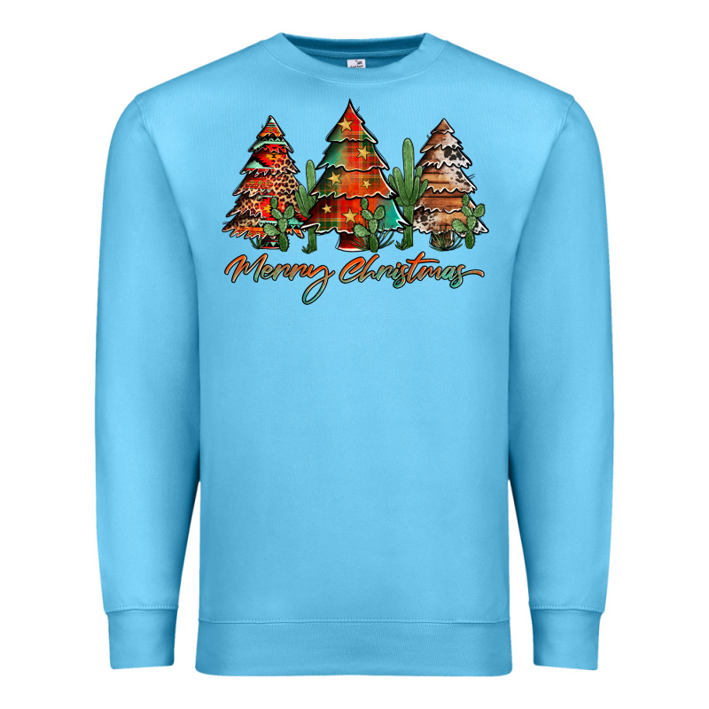 Western Christmas Trees Merry Christmas Premium Sweatshirt by Jasminsmagicworld | Teevron