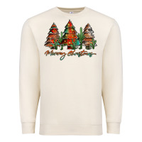 Sandshell western christmas trees merry christmas Premium Sweatshirt - Jasminsmagicworld