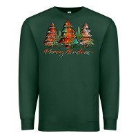 Sports Green western christmas trees merry christmas Premium Sweatshirt - Jasminsmagicworld