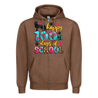Chestnut happy 100th days of school cat Zipper Hoodie - Artiststas