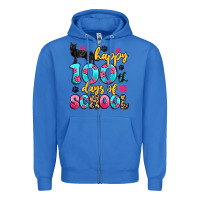 True Royal happy 100th days of school cat Zipper Hoodie - Artiststas