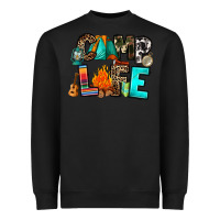 Black camp life Heavyweight Sweatshirt - RanaPortraitStore