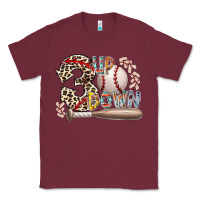 Burgundy three up down Classic Tee - RacoonDesign
