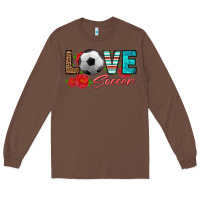 Chestnut love soccer Long Sleeve Tee - HRA Design Shop