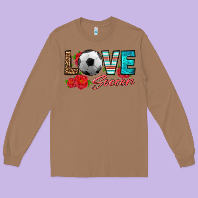 Love Soccer Long Sleeve Tee Designed By Hra Design Shop