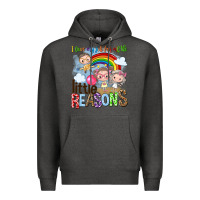 Charcoal Heather i love my job for all the little reasons Premium Hoodie - NancyCooperArtShop