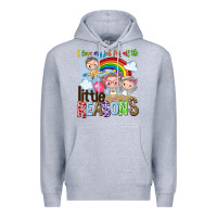 Heather Grey i love my job for all the little reasons Premium Hoodie - NancyCooperArtShop