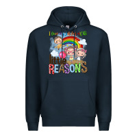 Navy i love my job for all the little reasons Premium Hoodie - NancyCooperArtShop