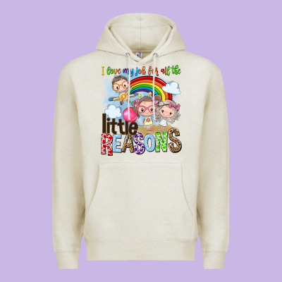 I Love My Job For All The Little Reasons Premium Hoodie Designed By Nancycooperartshop