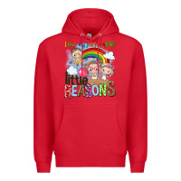 Red i love my job for all the little reasons Premium Hoodie - NancyCooperArtShop