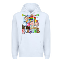 White i love my job for all the little reasons Premium Hoodie - NancyCooperArtShop