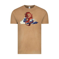 Vintage Camel asian dragon and ocean waves Vintage Tee - RanaPortraitStore