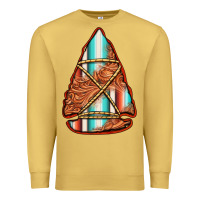 Antique Gold turquoise serape tooled leather arrowhead Premium Sweatshirt - Jasminsmagicworld