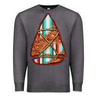Charcoal Heather turquoise serape tooled leather arrowhead Premium Sweatshirt - Jasminsmagicworld