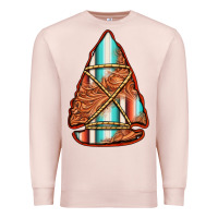 Pale Pink turquoise serape tooled leather arrowhead Premium Sweatshirt - Jasminsmagicworld