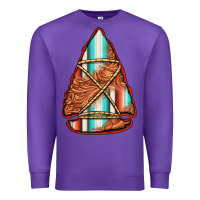 Purple turquoise serape tooled leather arrowhead Premium Sweatshirt - Jasminsmagicworld