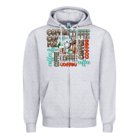 Heather Grey coffee Zipper Hoodie - AdoDesignShop