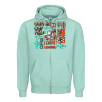 Seafoam coffee Zipper Hoodie - AdoDesignShop