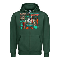 Sports Green coffee Zipper Hoodie - AdoDesignShop