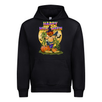 Black happy halloween Urban Hoodie - LillyAllenDesigns