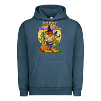 Pigment Midnight Navy happy halloween Urban Hoodie - LillyAllenDesigns