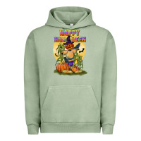 Pigment Oil Green happy halloween Urban Hoodie - LillyAllenDesigns