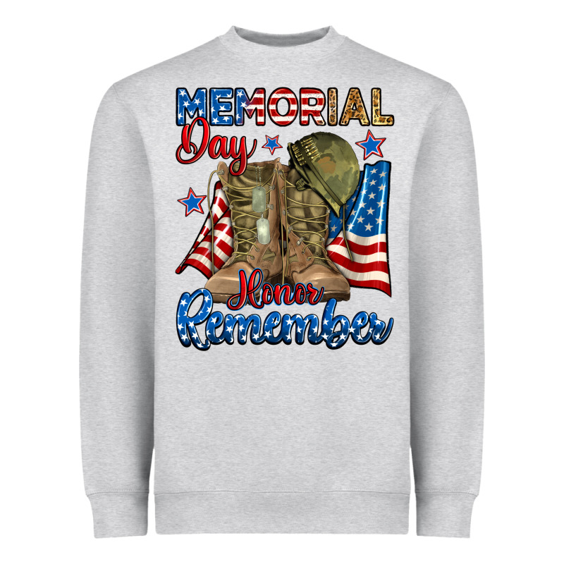 Memorial Day Honor Remember Heavyweight Sweatshirt by RanaPortraitStore | Teevron