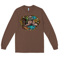 Chestnut western design Long Sleeve Tee - SublimationCraftShop