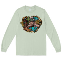Matcha western design Long Sleeve Tee - SublimationCraftShop