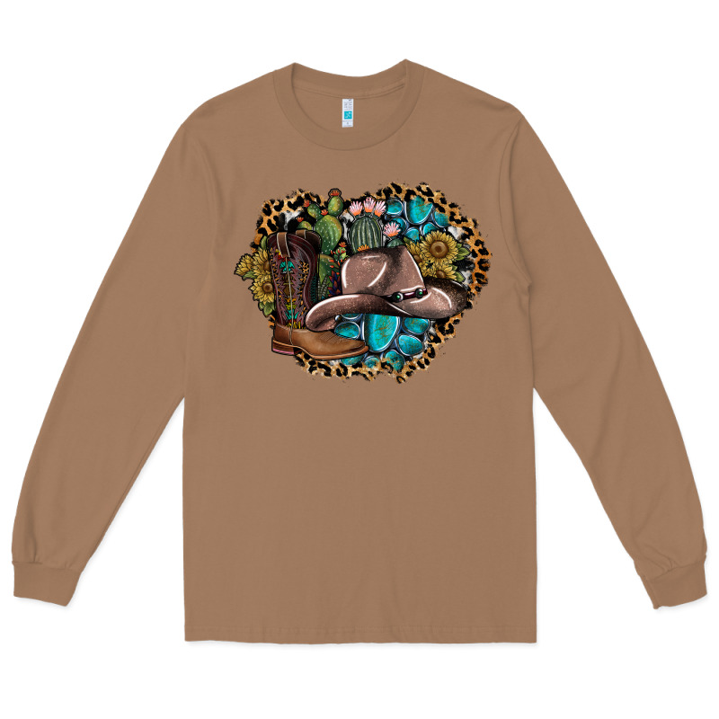Western Design Long Sleeve Tee by SublimationCraftShop | Teevron