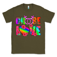 Army Green choose love (lesbian) Classic Tee - HRA Design Shop