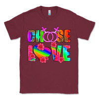 Burgundy choose love (lesbian) Classic Tee - HRA Design Shop