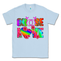 Dusty Blue choose love (lesbian) Classic Tee - HRA Design Shop