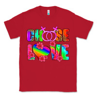 Red choose love (lesbian) Classic Tee - HRA Design Shop