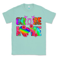 Seafoam choose love (lesbian) Classic Tee - HRA Design Shop