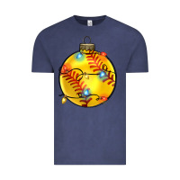 Vintage Denim christmas softball Vintage Tee - Zillion Design Studio