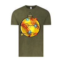 Vintage Olive christmas softball Vintage Tee - Zillion Design Studio