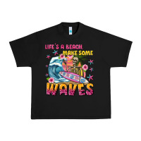 Black lifes a beach make some waves Urban Heavy Tee - texasbilliewilder
