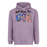 Lavender god bless the usa Heavyweight Hoodie - NancyCooperArtShop