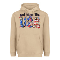 Mushroom god bless the usa Heavyweight Hoodie - NancyCooperArtShop
