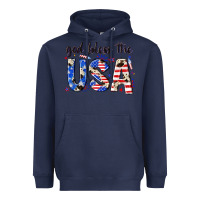 Navy god bless the usa Heavyweight Hoodie - NancyCooperArtShop