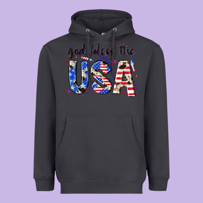 God Bless The Usa Heavyweight Hoodie Designed By Nancycooperartshop