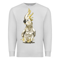 Dove Grey Cockatoo Bird Premium Sweatshirt - LillyAllenDesigns