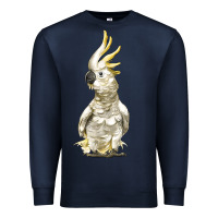 Navy Cockatoo Bird Premium Sweatshirt - LillyAllenDesigns