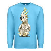 Ocean Blue Cockatoo Bird Premium Sweatshirt - LillyAllenDesigns