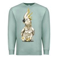 Seafoam Cockatoo Bird Premium Sweatshirt - LillyAllenDesigns