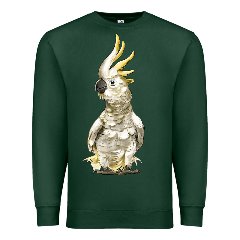 Cockatoo Bird Premium Sweatshirt by LillyAllenDesigns | Teevron